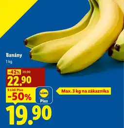 Lidl Banány nabídka