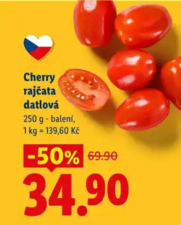 Lidl Cherry rajčata datlová nabídka