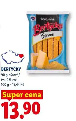Lidl Bertyčky, sýrové/ tvarůžkové, nabídka