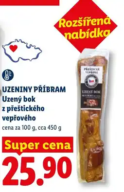 Lidl UZENINY PŘÍBRAM Uzený bok z přeštického vepřového nabídka