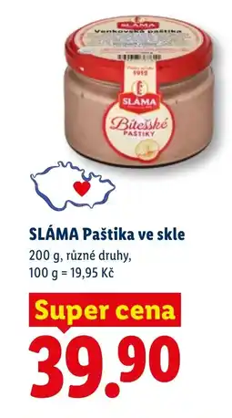 Lidl SLÁMA Paštika ve skle nabídka