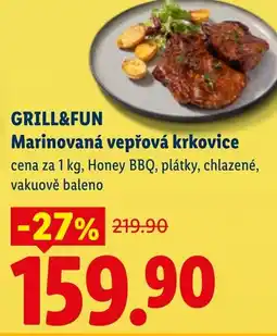 Lidl GRILL&FUN Marinovaná vepřová krkovice nabídka