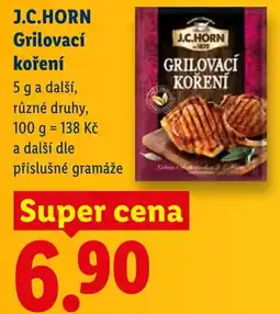 Lidl J.C.HORN Grilovací koření nabídka