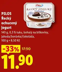 Lidl PILOS Řecký ochucený jogurt nabídka