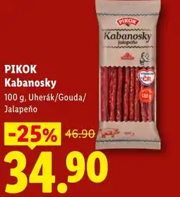 Lidl PIKOK Kabanosky nabídka