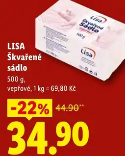 Lidl LISA Škvařené sádlo nabídka
