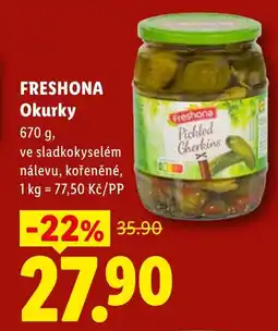 Lidl FRESHONA Okurky nabídka