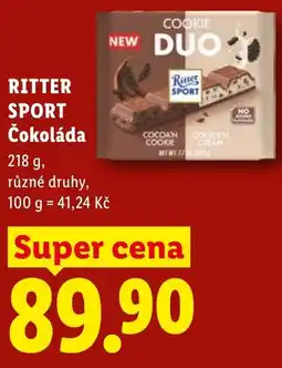 Lidl RITTER SPORT Čokoláda nabídka