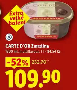 Lidl CARTE D'OR Zmrzlina nabídka