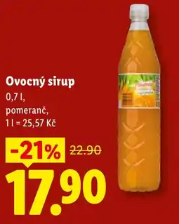 Lidl Ovocný sirup nabídka