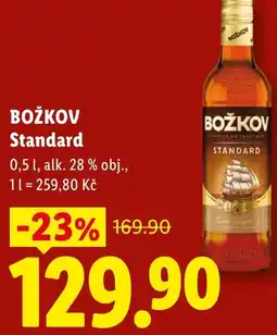 Lidl BOŽKOV Standard nabídka