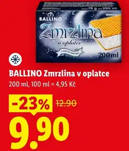 Lidl BALLINO Zmrzlina v oplatce nabídka
