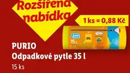 Lidl PURIO Odpadkové pytle 35 l nabídka