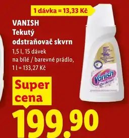Lidl VANISH Tekutý odstraňovač skvrn nabídka