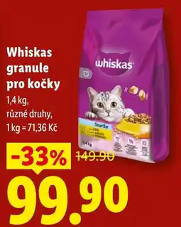 Lidl Whiskas granule pro kočky nabídka