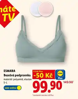 Lidl ESMARA Bezešvá podprsenka nabídka