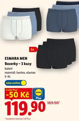 Lidl ESMARA MEN Boxerky - 3 kusy nabídka
