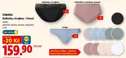 Lidl ESMARA Kalhotky s krajkou - 5 kusů nabídka