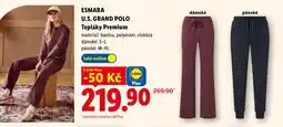 Lidl ESMARA U.S. GRAND POLO Tepláky Premium nabídka