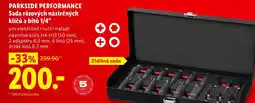 Lidl PARKSIDE PERFORMANCE Sada rázových nástrčných klíčů a bitů 1/4" nabídka