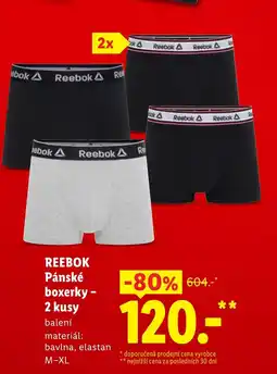 Lidl REEBOK Pánské boxerky - 2 kusy nabídka