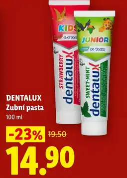 Lidl DENTALUX Zubní pasta nabídka