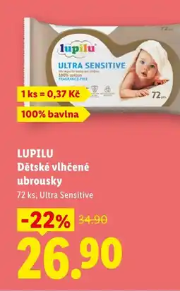 Lidl LUPILU Dětské vlhčené ubrousky nabídka