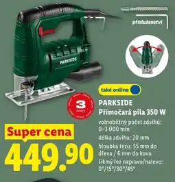Lidl PARKSIDE Přímočará pila 350 W nabídka