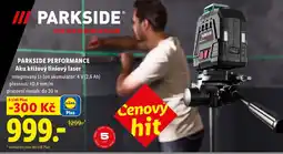 Lidl PARKSIDE PERFORMANCE Aku křížový liniový laser nabídka