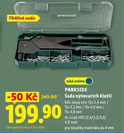 Lidl PARKSIDE Sada nýtovacích kleští nabídka