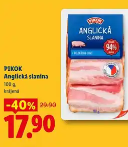Lidl PIKOK Anglická slanina nabídka