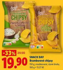 Lidl SNACK DAY Bramborové chipsy nabídka