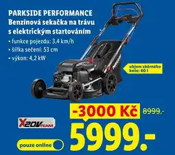 Lidl PARKSIDE PERFORMANCE Benzínová sekačka na trávu s elektrickým startováním nabídka
