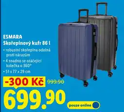Lidl ESMARA Skořepinový kufr 86 l nabídka
