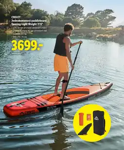 Lidl CRIVIT Jednokomorový paddleboard Touring Light Weight 11'6" nabídka