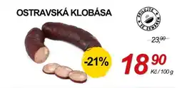 ZEMAN Ostravská klobása nabídka