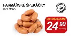 ZEMAN Farmářské špekáčky nabídka