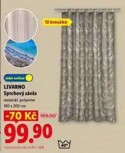 Lidl LIVARNO Sprchový závěs nabídka