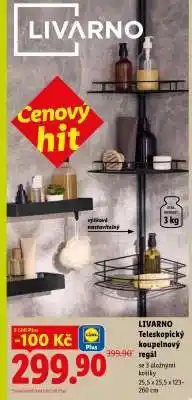 Lidl Livarno Teleskopický koupelnový regál nabídka