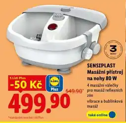 Lidl SENSIPLAST Masážní přístroj na nohy 80 W nabídka