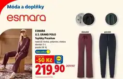 Lidl ESMARA U.S. GRAND POLO Tepláky Premium nabídka