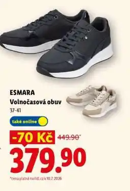Lidl ESMARA VOLNOČASOVÁ OBUV nabídka
