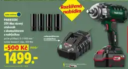 Lidl PARKSIDE 20V Aku rázový utahovák s akumulátorem a nabíječkou nabídka