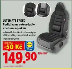 Lidl ULTIMATE SPEED Podložka na autosedadlo s bederní opěrkou nabídka