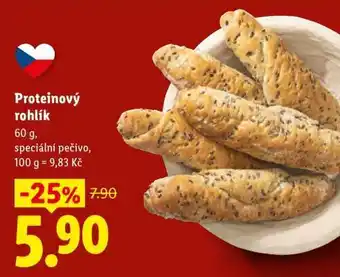 Lidl Proteinový rohlík nabídka