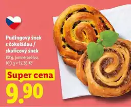 Lidl PUDINGOVÝ ŠNEK S ČOKOLÁDOU / SKOŘICOVÝ ŠNEK nabídka