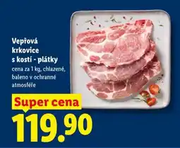 Lidl Vepřová krkovice s kostí – plátky • nabídka
