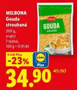 Lidl Milbona Gouda Strouhaná nabídka