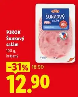 Lidl PIKOK ŠUNKOVÝ SALÁM nabídka