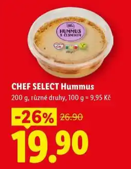 Lidl CHEF SELECT Hummus nabídka